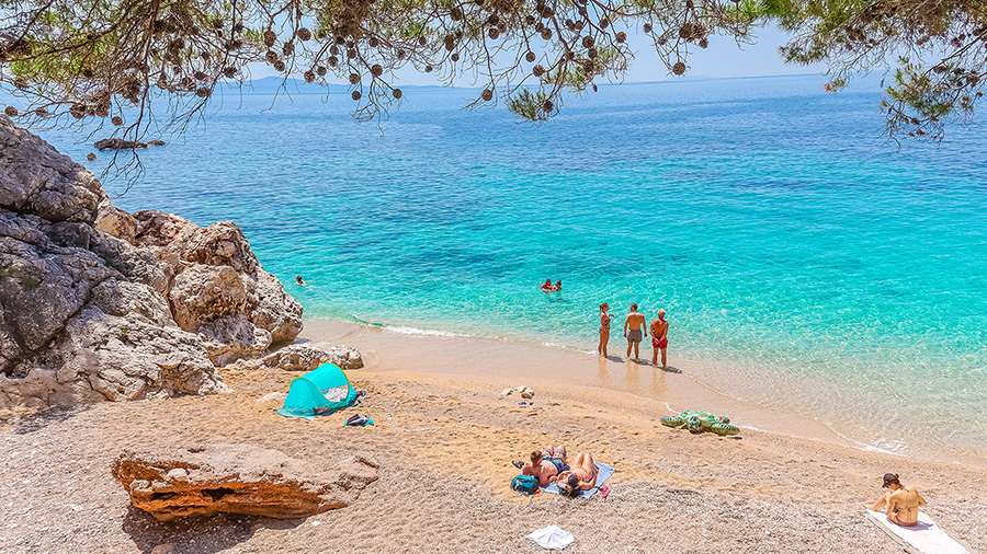 Strand Jagodna - Bojanic bad; Insel Hvar
