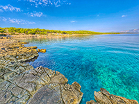 Strand Camp Nudist am Kap Glavice