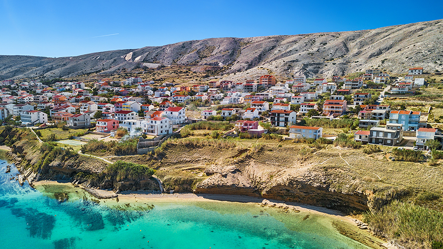 Strand Pirka, Stadt Pag