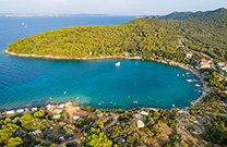 Luftaufnahme, Bucht Cinta, Insel Ugljan