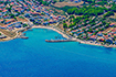 Strand Biskupljaca, Luftaufnahme