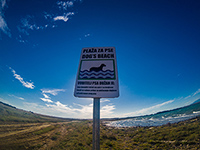 Hundestrandabschnitt Strand Vrilo