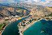 Luftaufnahme Velika Plaza, Omis