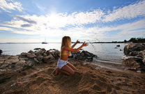 Feiner Kiesel, Strand Janice 2