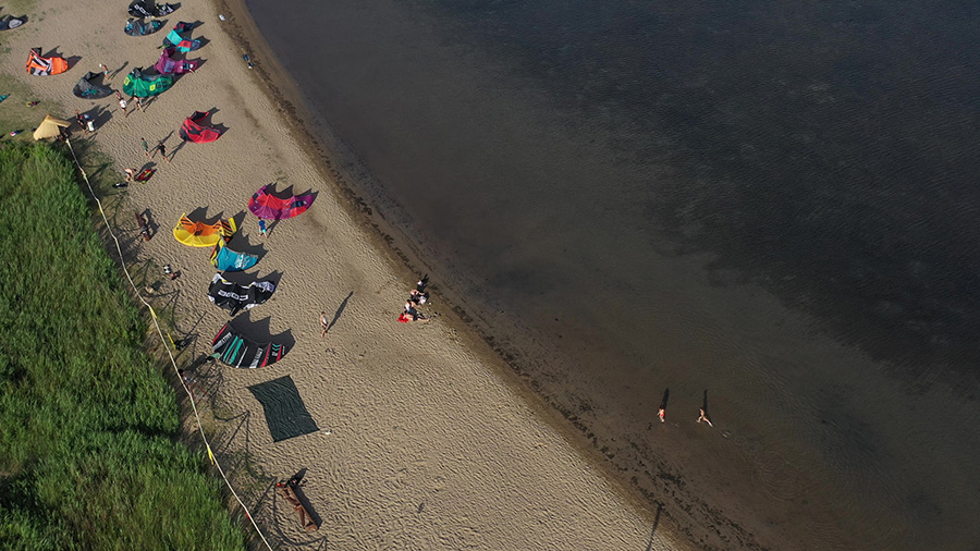 Sandstrand Usce Neretva Ploce, Kroatien