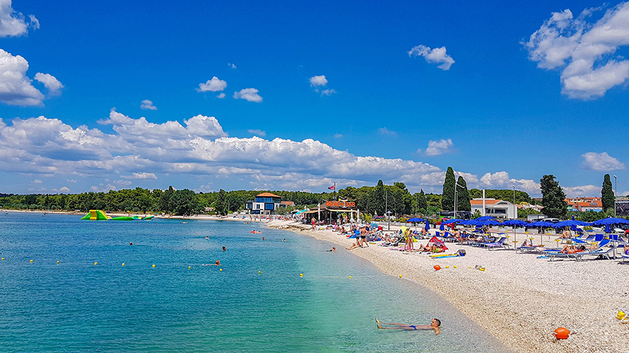 Strände Fazana, Strand Sjever