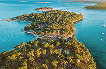 Strand Skrape, Luftaufnahme