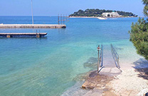 Barrierefreier Zugang, Strandbad Porec