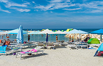 Sonnenschirme, Val Marea Strand