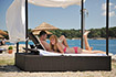 Liegen mit Baldachin, Riviera Relax Strand