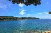 Aussicht Hundestrand Sakucani Pula