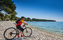 Fahrradtour zum Strand, Rovinj