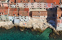 Luftaufnahme Baluota Strand, Rovinj