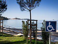 Barrierefrreier Strand Val de Lesso, Borik, Rovinj