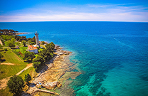 Strand Savudrija Leuchtturm