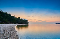 Strand Kanegra, Blaue Stunde