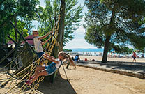 Kinderspielplatz am Strand