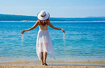 Entspannung Sandstrand Gradsko Kupaliste