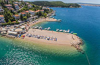 Strand Grabrova, Luftaufnahme