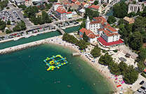 Luftaufnahem Strand Kastel, Hotel Kastel