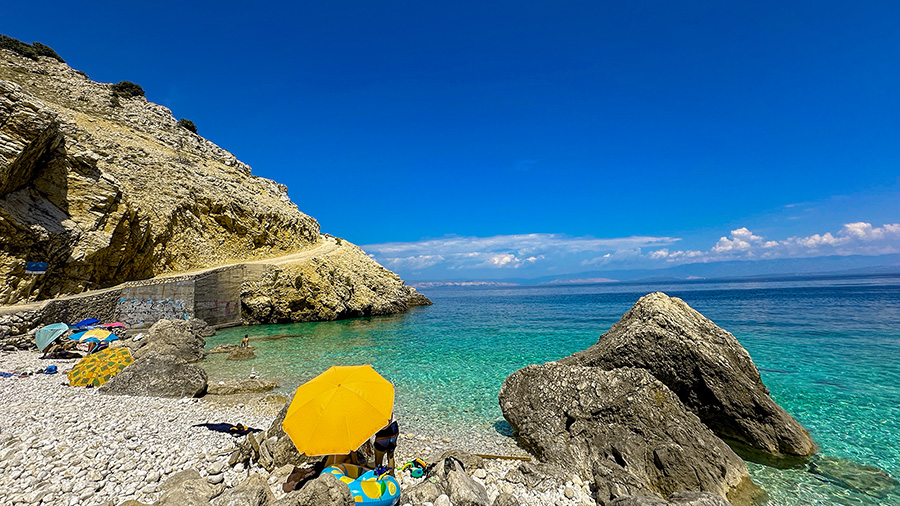 Strand Mali Bok bei Orlec auf der Insel Cres