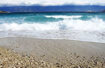 Kieselstrand Vela Plaza Baska