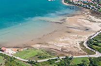 Luftaufnahme, Strand Meline