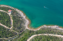Luftaufnahme Strand Poruzinj