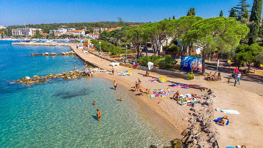 Strand Rupa in Malinska