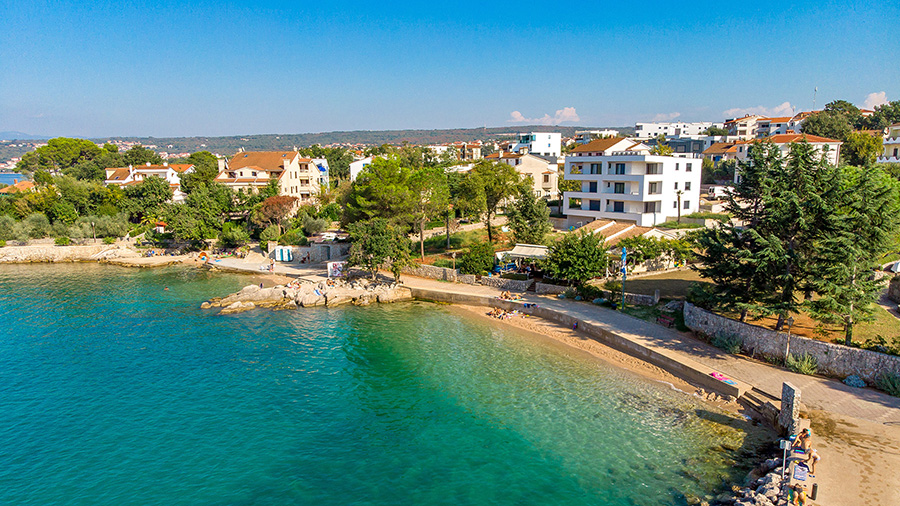 Strand Vantacic, Malinska