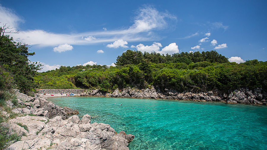 Hundestrand Redagara - Stadt Krk