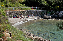 Kieselstrand am Redagara