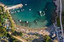 Sv. Marak, Luftaufnahme Strand