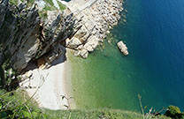 Versteckter Strand Pod Kovac