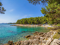 Strand Galboka, Nerezine