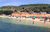 Strand Pudarica auf der Insel Rab