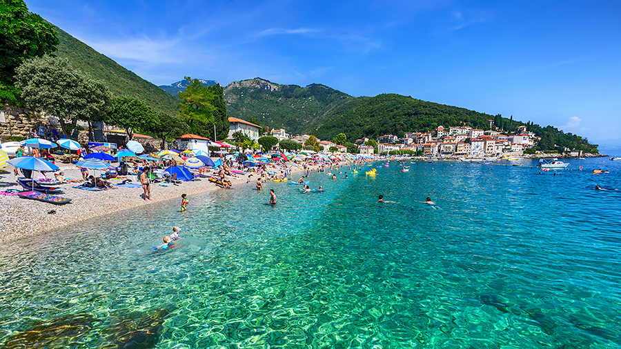 Strand Sipar, Mošćenička Draga