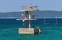 Sprungturm, Stadtstrand