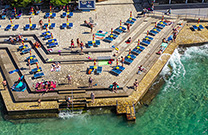 Treppen, Stadtstrand Novi Vinodolski