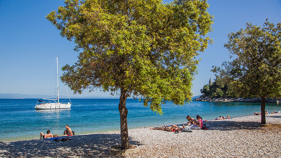 Strände Opatija Riviera, Strand Medveja