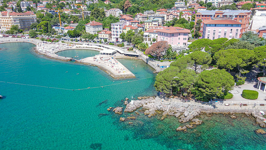Strand Slatina, Opatija
