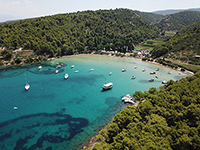 Sandstrand Lovrecina auf der Insel Brac