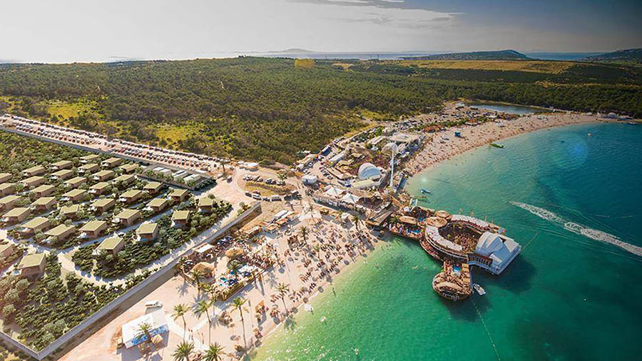 Partystrand Zrce, Novalja - Insel Pag