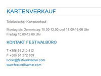 Festival Kvarner - Ticketpreise