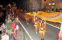 Karnevalsumzug am Donnerstag Abend