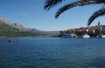 Blick auf die historische Altstadt von Korcula