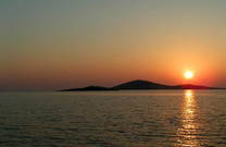 Sonnenuntergang im Nationalpark Kornati