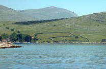 Trockenmauern, Nationalpark Kornati