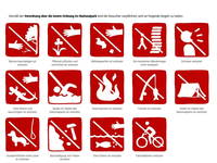 NP Plitvice - Verhaltensregeln - Verbote