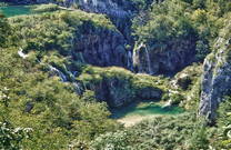 Nationalpark Plitvice - Wasserfälle unterhalb von Veliki Slap